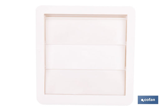 REJILLA DE VENTILACIÓN ABS BLANCO LAMAS MÓVILES Ø10 CM VENTA UNITARIA