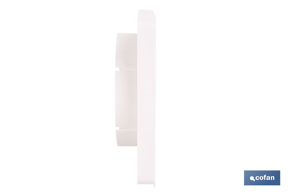 REJILLA DE VENTILACIÓN ABS BLANCO LAMAS MÓVILES Ø10 CM