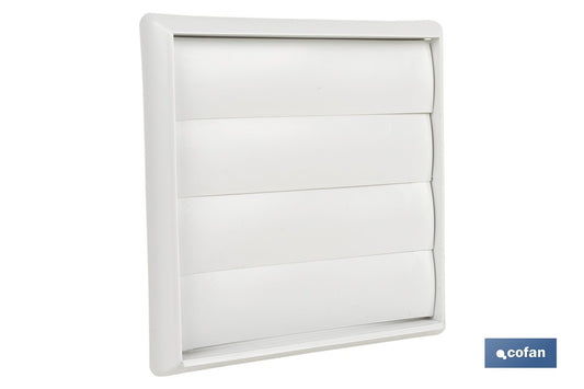 REJILLA DE VENTILACIÓN ABS BLANCO LAMAS MÓVILES Ø12 CM