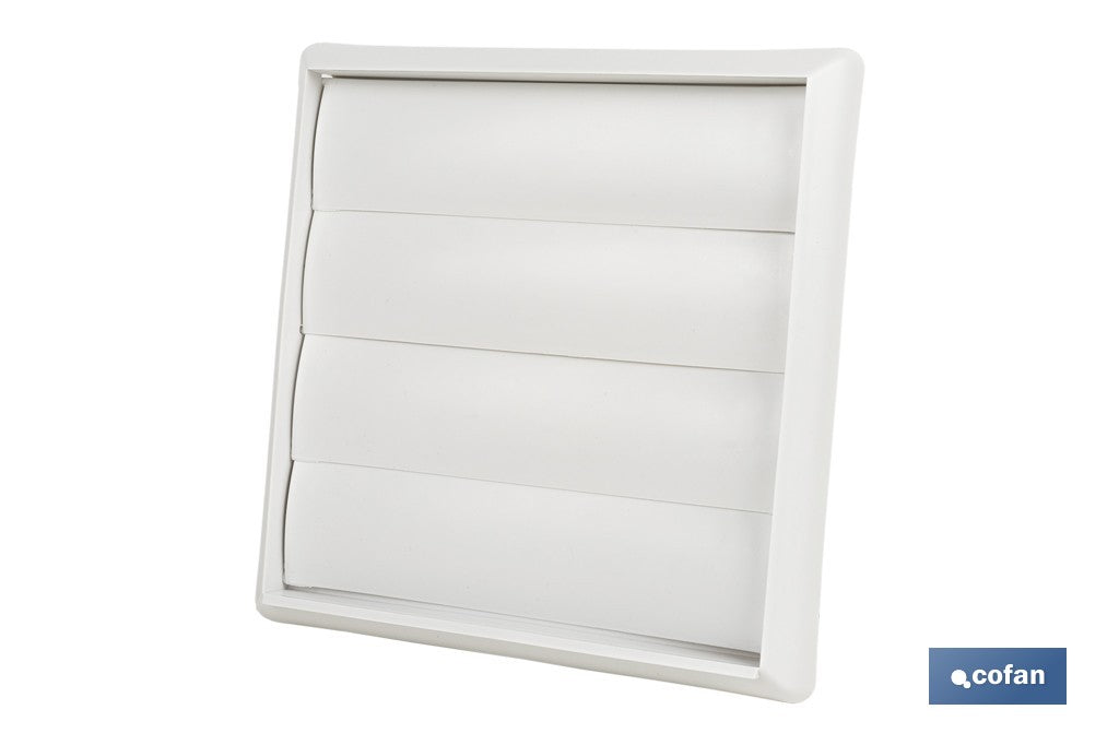 REJILLA DE VENTILACIÓN ABS BLANCO LAMAS MÓVILES Ø12 CM