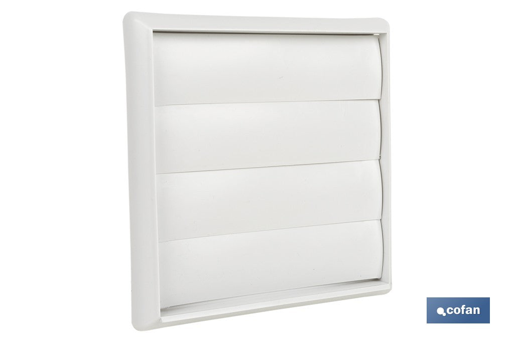 REJILLA DE VENTILACIÓN ABS BLANCO LAMAS MÓVILES Ø15 CM