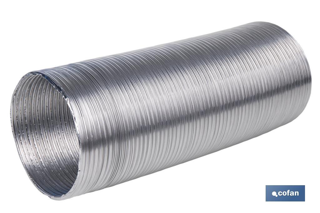TUBO FLEXIBLE SEMIRRÍGIDO ALUMINIO Ø100 MM X 3 M