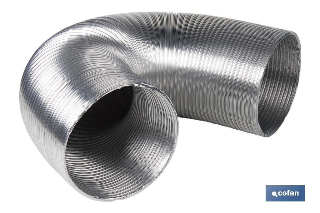 TUBO FLEXIBLE SEMIRRÍGIDO ALUMINIO Ø80 MM X 1,5 M