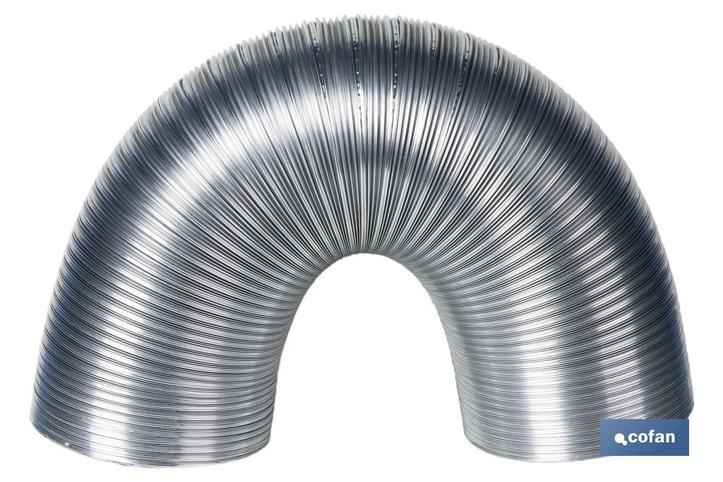 TUBO FLEXIBLE SEMIRRÍGIDO ALUMINIO Ø150 MM X 3 M