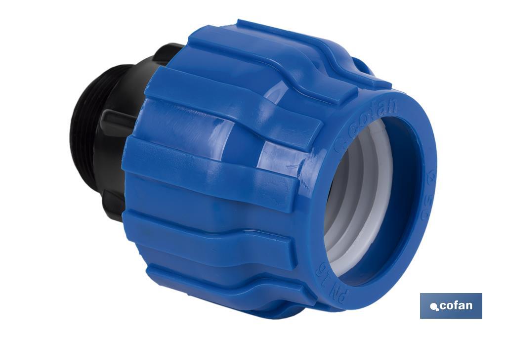 ENLACE ROSCA MACHO PP PN16 25 X 3/4  VENTA UNITARIA