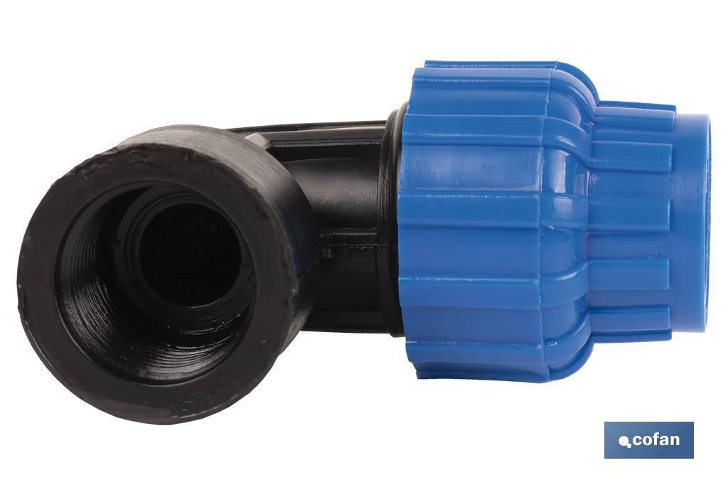 CODO 90° ROSCA HEMBRA PP PN16 90 X 3
