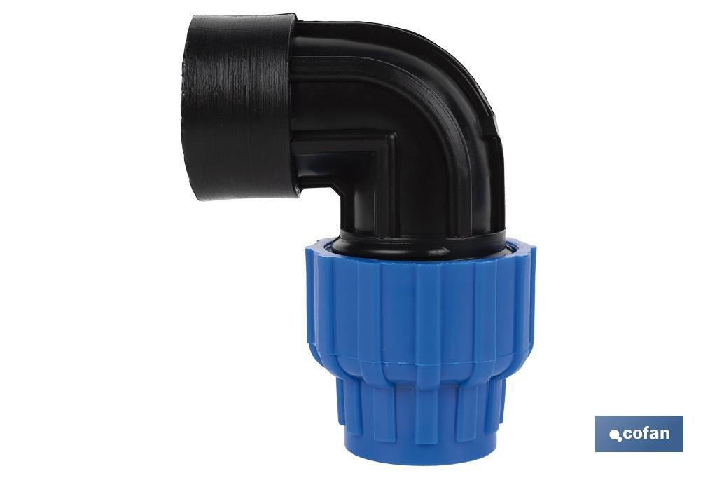 CODO 90° ROSCA HEMBRA PP PN16 90 X 3