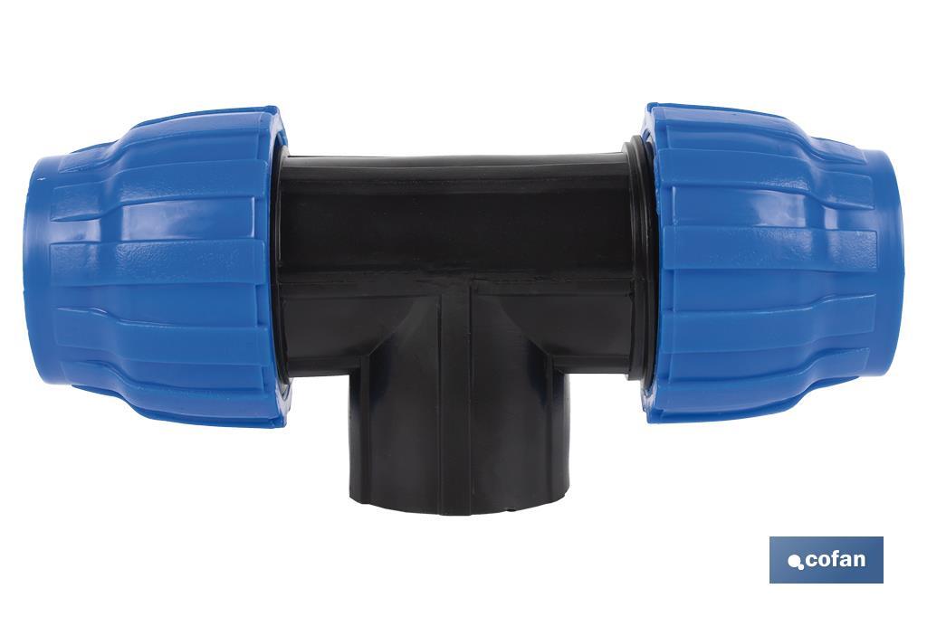 TE 90° ROSCA HEMBRA PP PN16 50 X 3/4 X 50