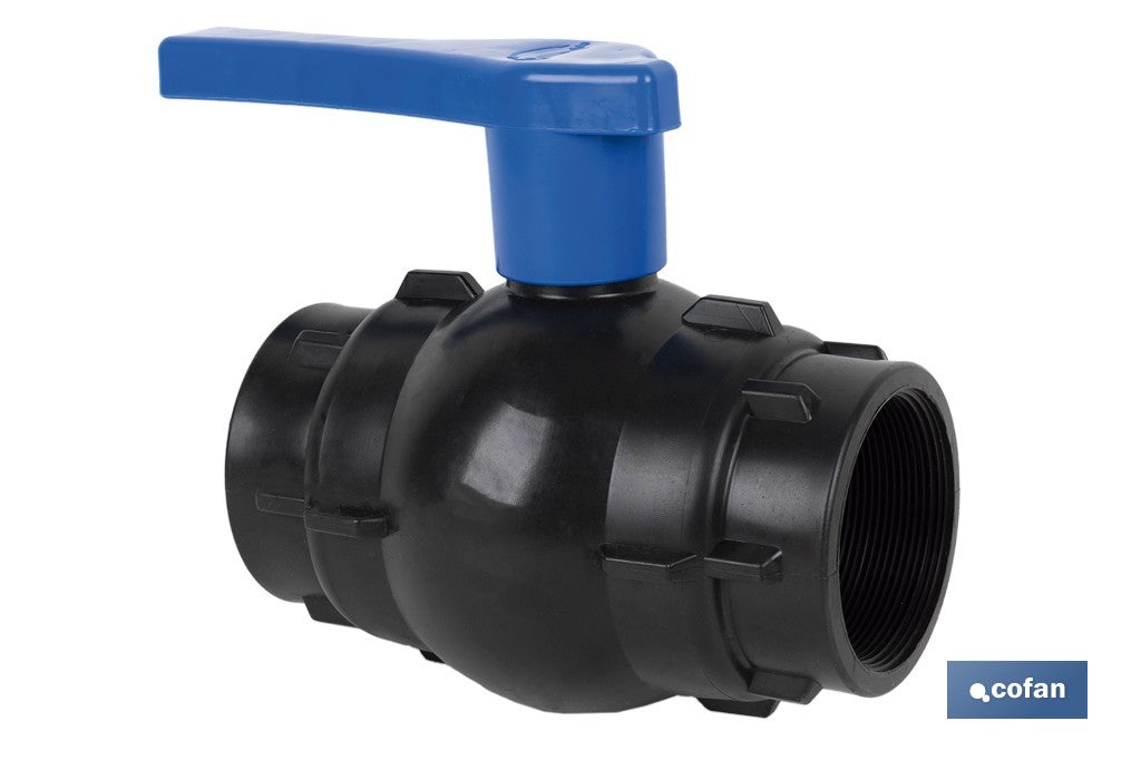 VÁLVULA DE BOLA ROSCA H-H PP PN16 3/4 x 3/4 VENTA UNITARIA