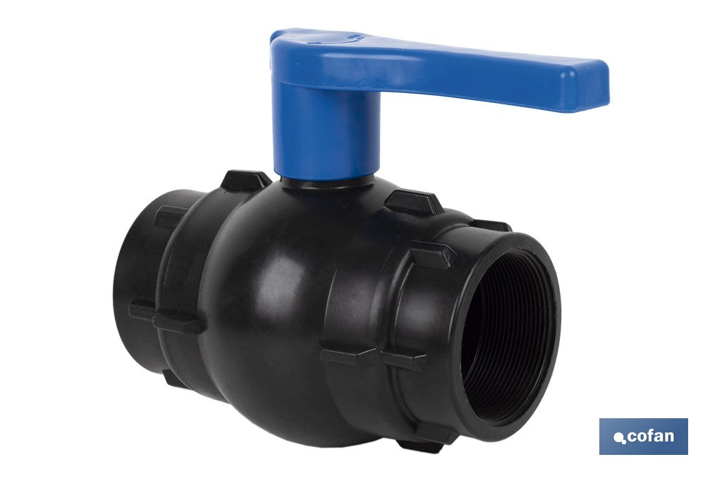 VÁLVULA DE BOLA ROSCA H-H PP PN16 3/4 x 3/4