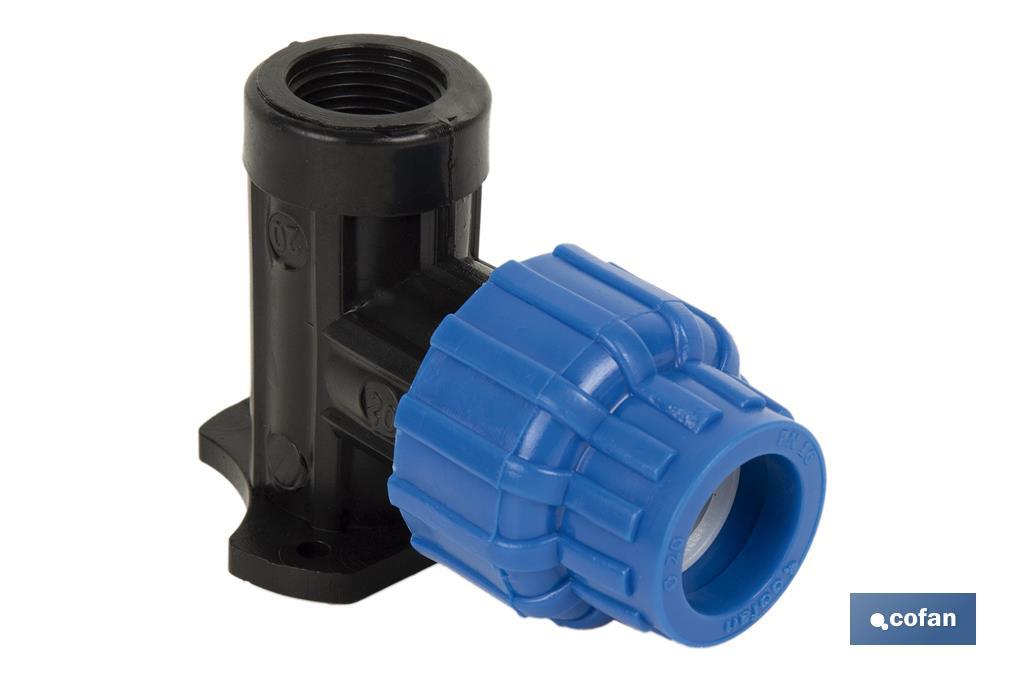 CODO 90° GRIFO ROSCA HEMBRA PP PN16 20 x 3/4