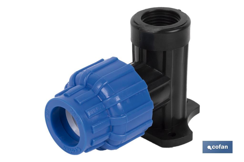 CODO 90° GRIFO ROSCA HEMBRA PP PN16 20 x 3/4