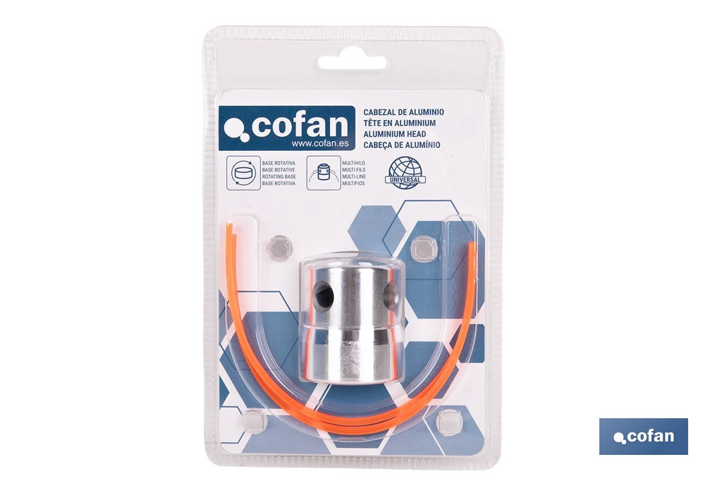 CABEZAL MULTIHILO DE ALUMINIO PARA DESBROZADORA