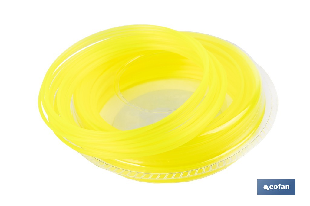 HILO REDONDO DE NYLON PARA DESBROZADORA 25 M X 1,6 MM