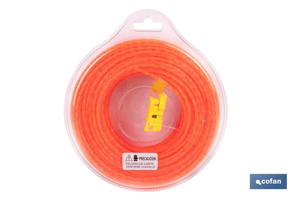 HILO HELICOIDAL DE NYLON PARA DESBROZADORA 54 M X 3 MM