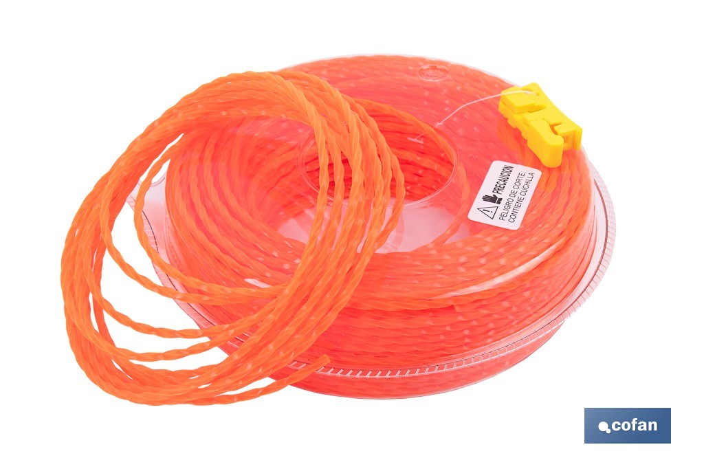 HILO HELICOIDAL DE NYLON PARA DESBROZADORA 54 M X 3 MM