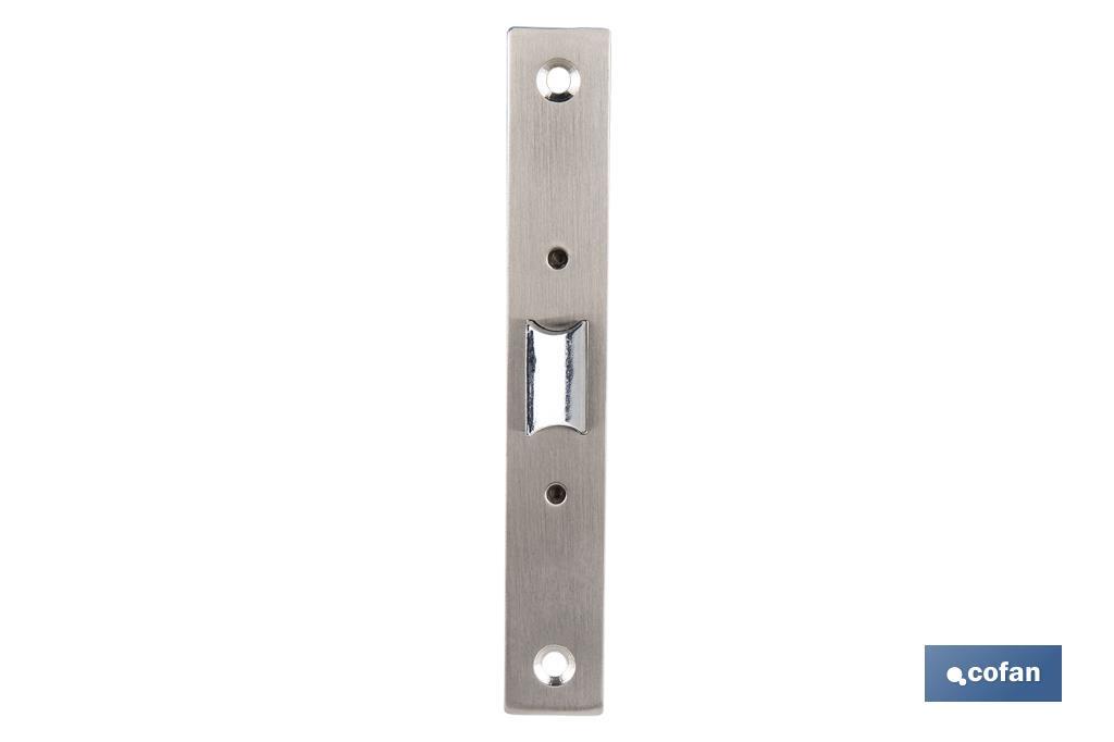 Picaporte embutir cuadrado D47 E50 Niquel (P/Madera)