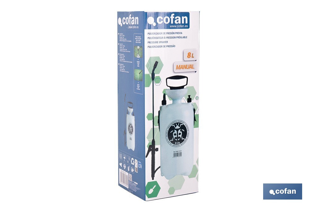 PULVERIZADOR DE PRESIÓN 8 L