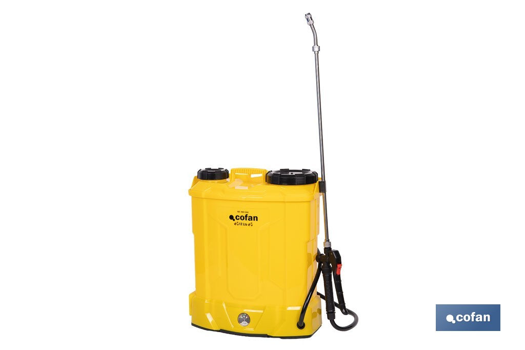 PULVERIZADOR DE ESPALDA 12 L ELÉCTRICO LI-ION 12 V 8.0 AH
