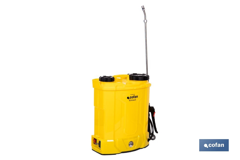 PULVERIZADOR DE ESPALDA 12 L ELÉCTRICO LI-ION 12 V 8.0 AH