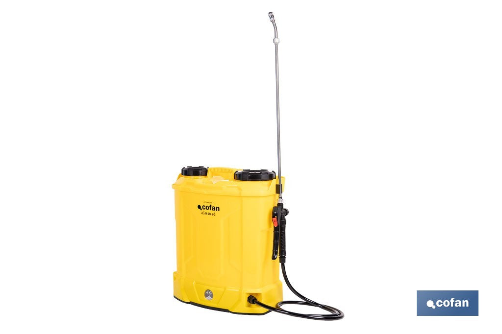 PULVERIZADOR DE ESPALDA ELÉCTRICO 16 L Li-Ion 12 V 8.0 Ah
