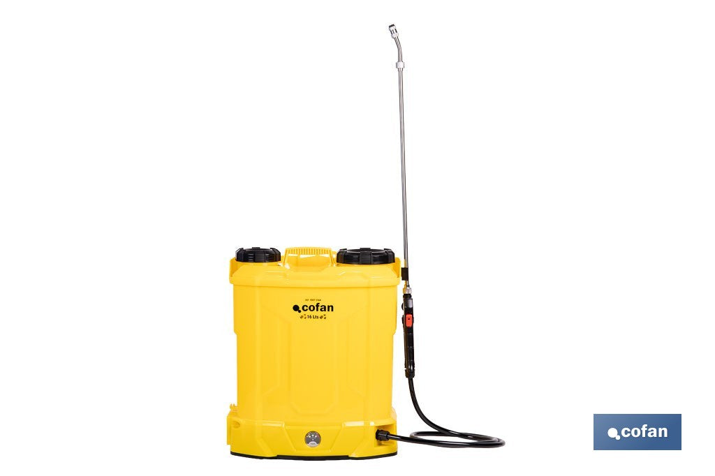 PULVERIZADOR DE ESPALDA ELÉCTRICO 16 L Li-Ion 12 V 8.0 Ah