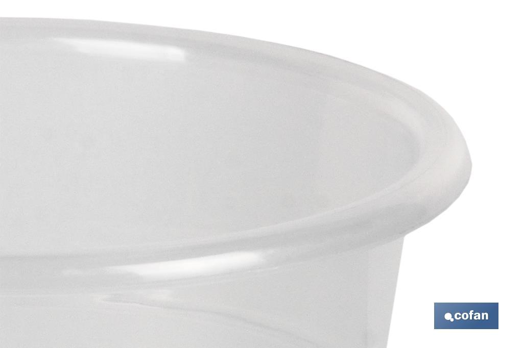 MACETA ORQUIDEA TRANSPARENTE 23.5X20+ PLATO 20cm venta unitaria
