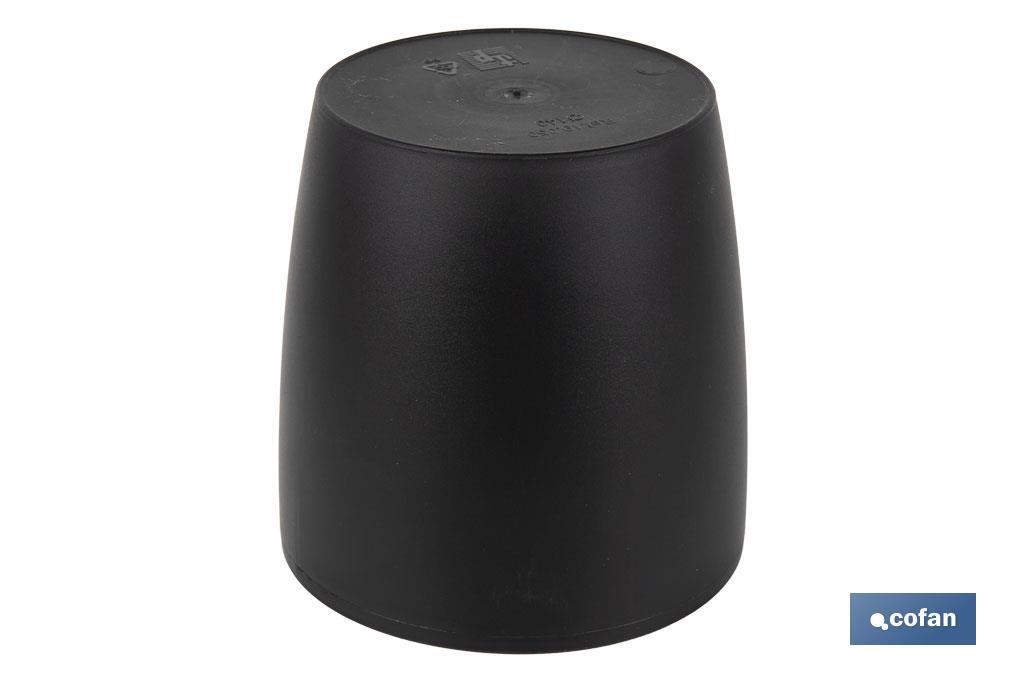 MACETA CAMELIA DE COLOR NEGRO 30 X 28 CM
