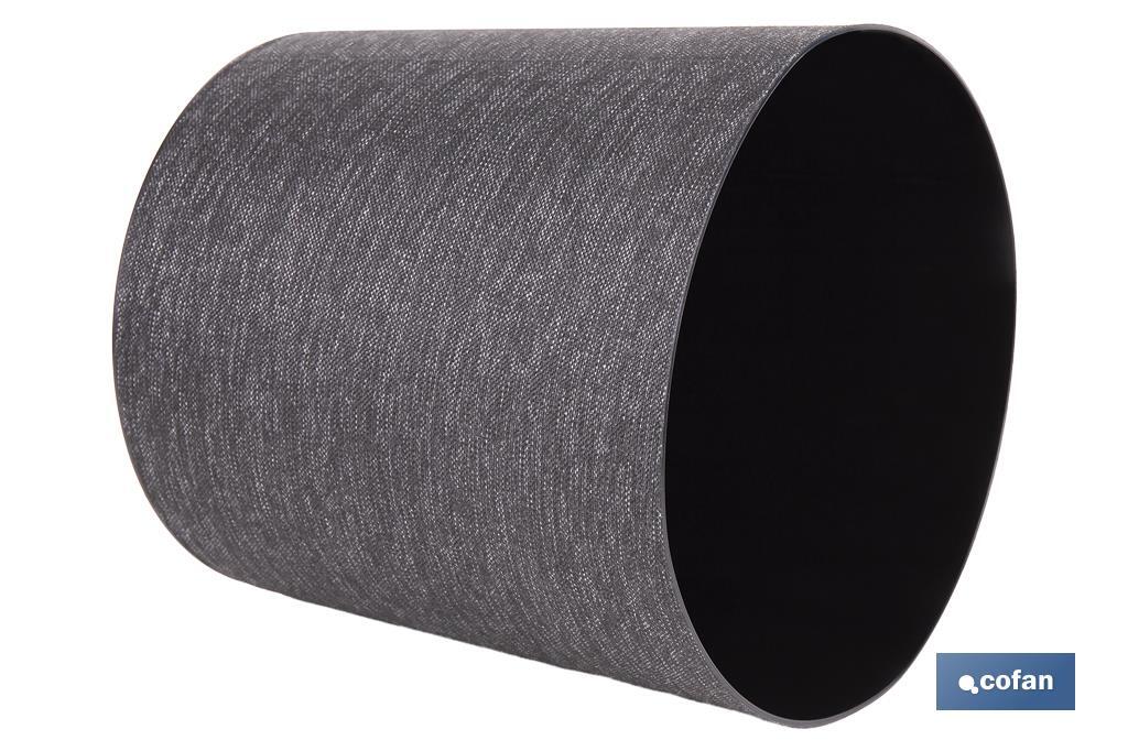 MACETA O MACETERO GAMA TEXTIL COLOR NEGRO PP Ø 195 X 201 MM 4,9 L venta unitaria