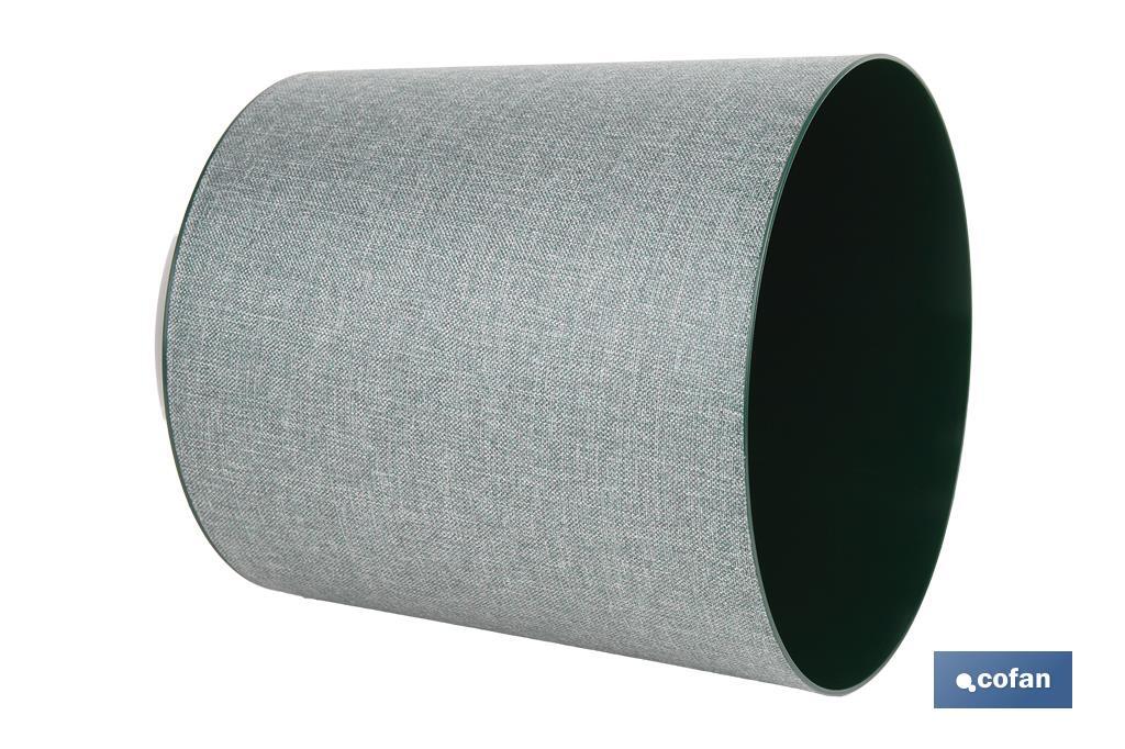 MACETA O MACETERO GAMA TEXTIL COLOR VERDE PP Ø 195 X 201 MM 4,9 L