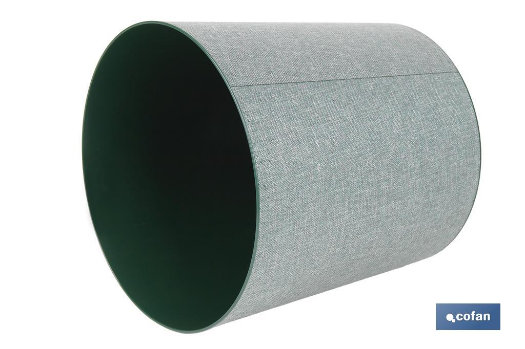 MACETA O MACETERO GAMA TEXTIL COLOR VERDE PP Ø 285 X 316 MM 16 L