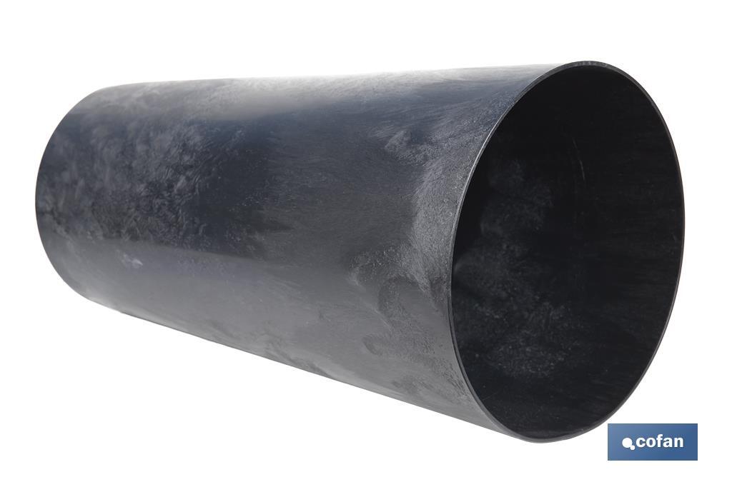 MACETERO 2 EN 1 FORMA CÓNICA CON DEPÓSITO COLOR NEGRO PP Ø 409 X 750 MM 29,5 L