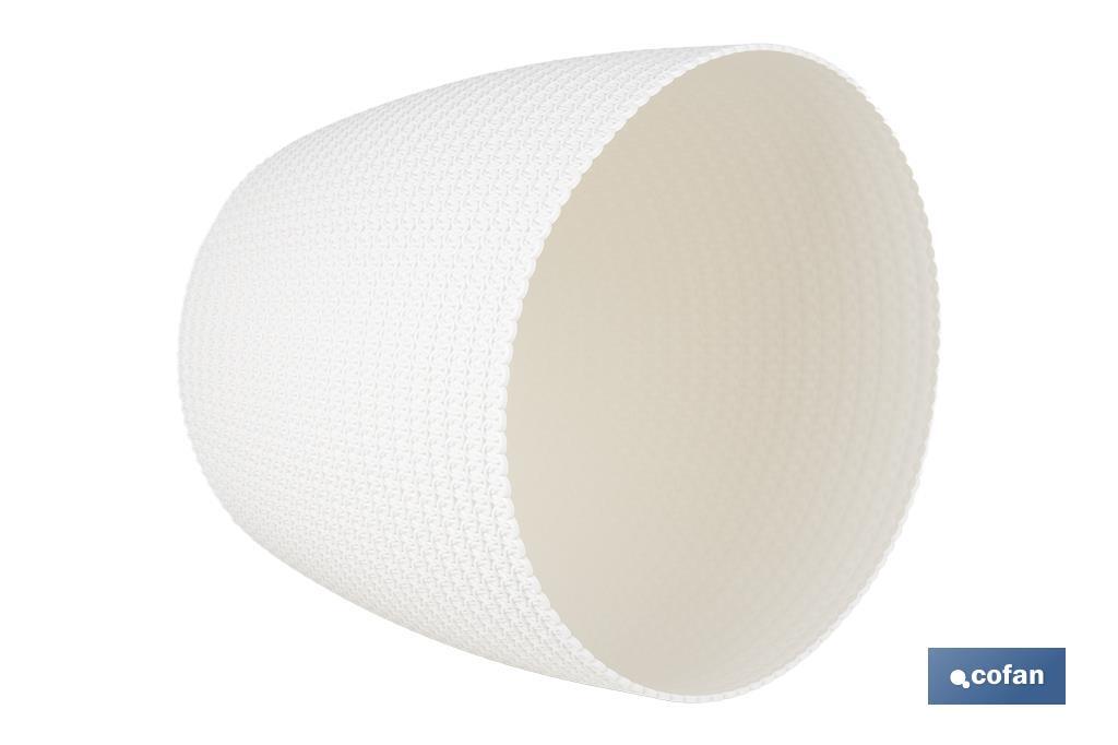 MACETA O MACETERO TRENZADA COLOR BEIGE PP Ø 255 X 221 MM 8,5 L venta unitaria