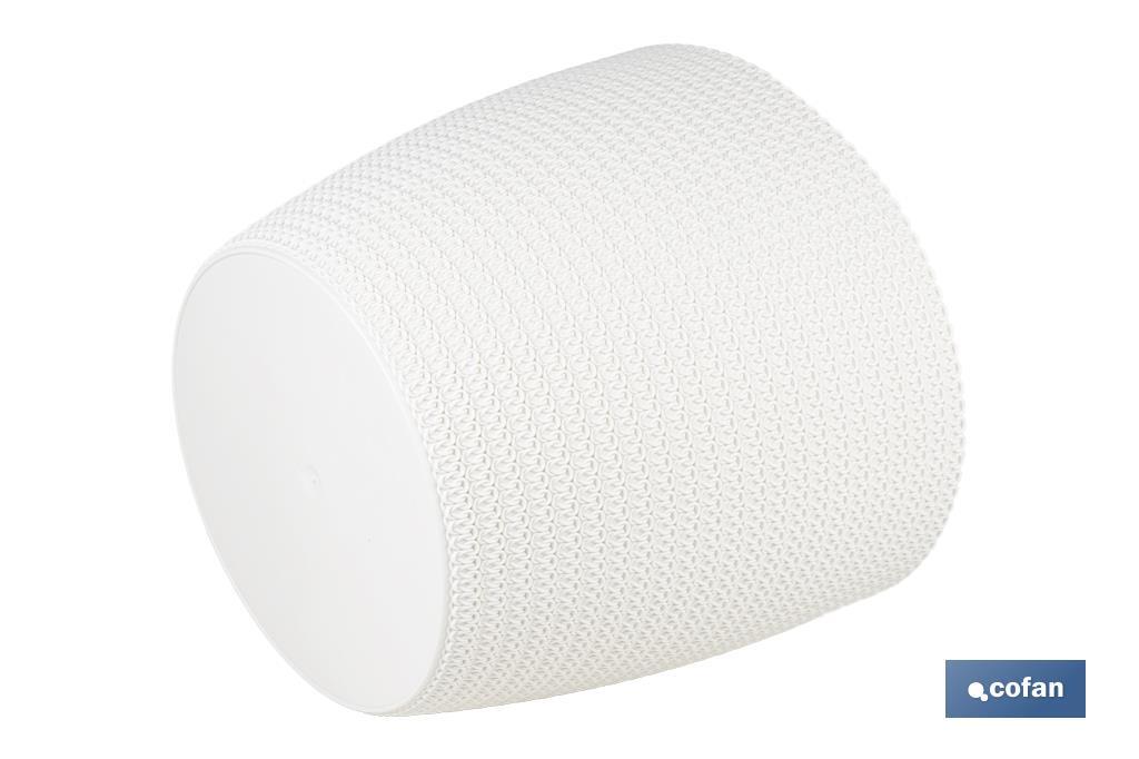 MACETA O MACETERO TRENZADA COLOR BEIGE PP Ø 255 X 221 MM 8,5 L
