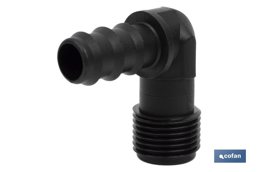 CONEXIÓN EN CODO 90º R.MACHO Ø16MM-3/4 Venta unitaria