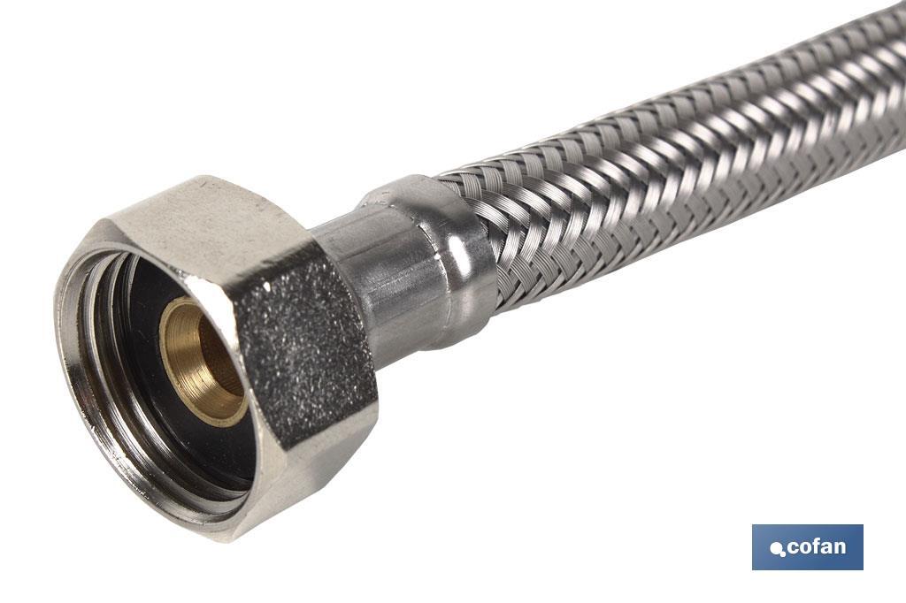 CONEXIÓN FLEXIBLE INOX H3/8- H3/8 20 CM.