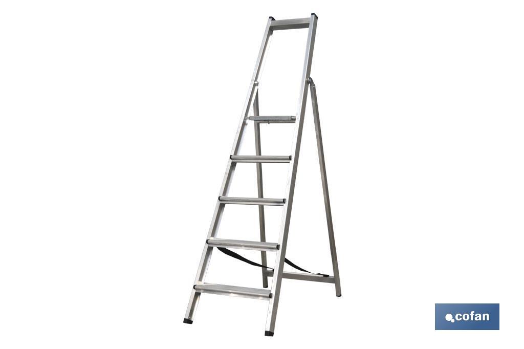 ESCALERA ALUMINIO SOLDADA 7 PELDAÑOS - REFORZADA