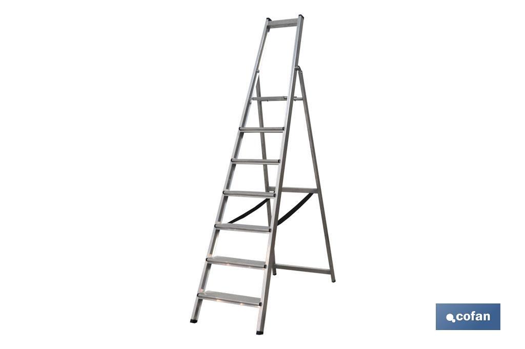 ESCALERA ALUMINIO SOLDADA 8 PELDAÑOS - REFORZADA