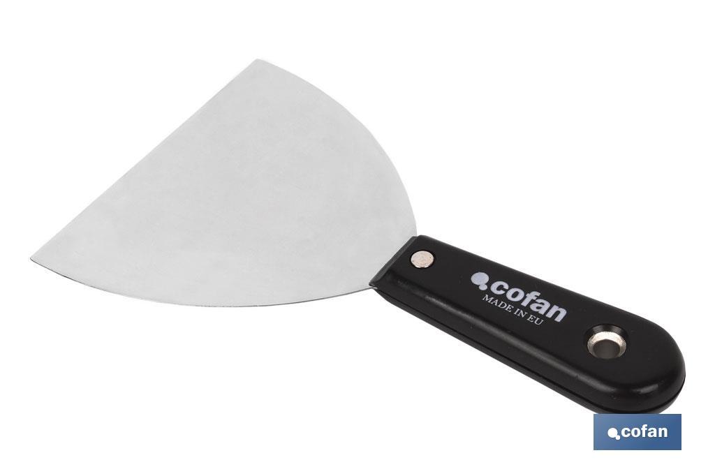 ESPATULA INOX CON MANGO ABS 80MM