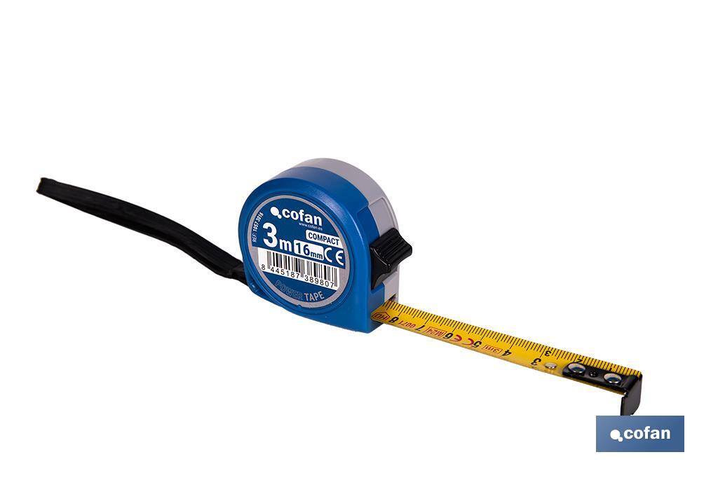 FLEXÓMETRO ESTÁNDAR 16 MM X 3 M