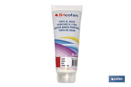 TINTE AL AGUA ROJO 50ML
