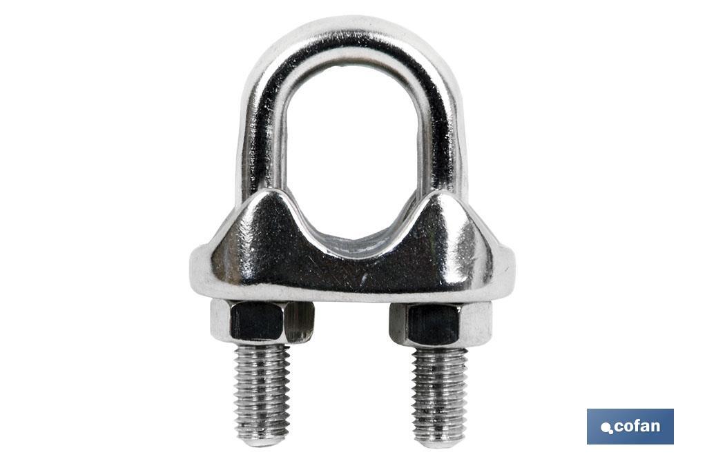 SUJETACABLES ACERO INOXIDABLE M-6