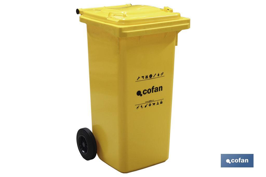CONTENEDOR 2 RUEDAS 120 LITROS COLOR VERDE