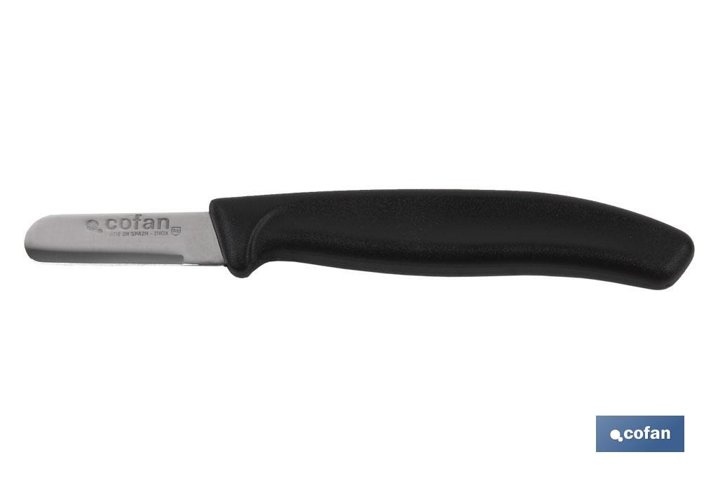 CAJA 50 UDS. CUCHILLO RECOLECCIÓN. PUNTA REDONDA 4.5cm
