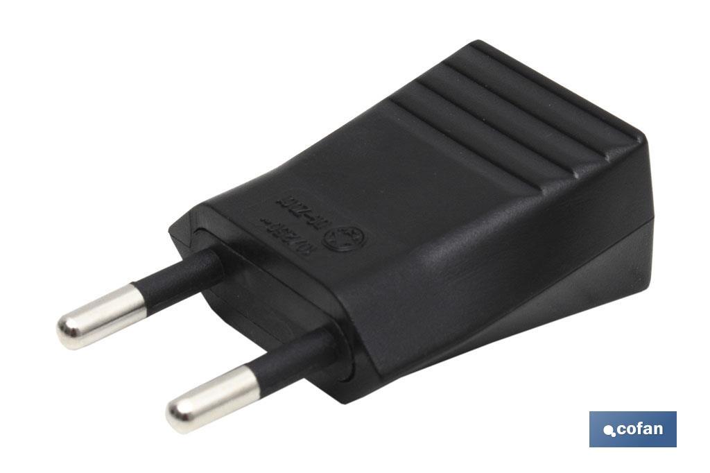CLAVIJA BIPOLAR NEGRO (10A-250V)