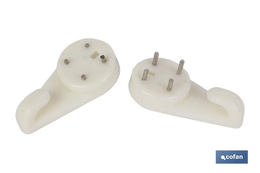 BLÍSTER DE 2 UDS. CUELGACUADROS 40 MM VENTA UNITARIA