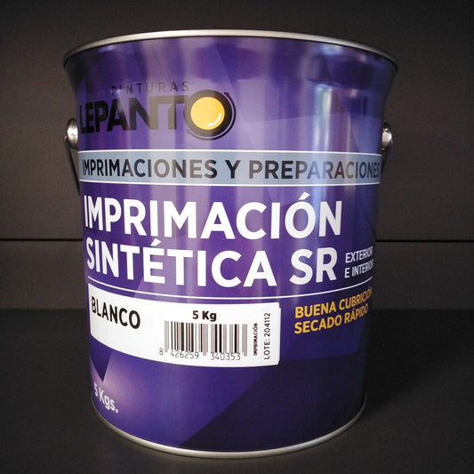 Imprimacion Sintetica Antioxidante SR Exterior e Interior Blanca 5Kg