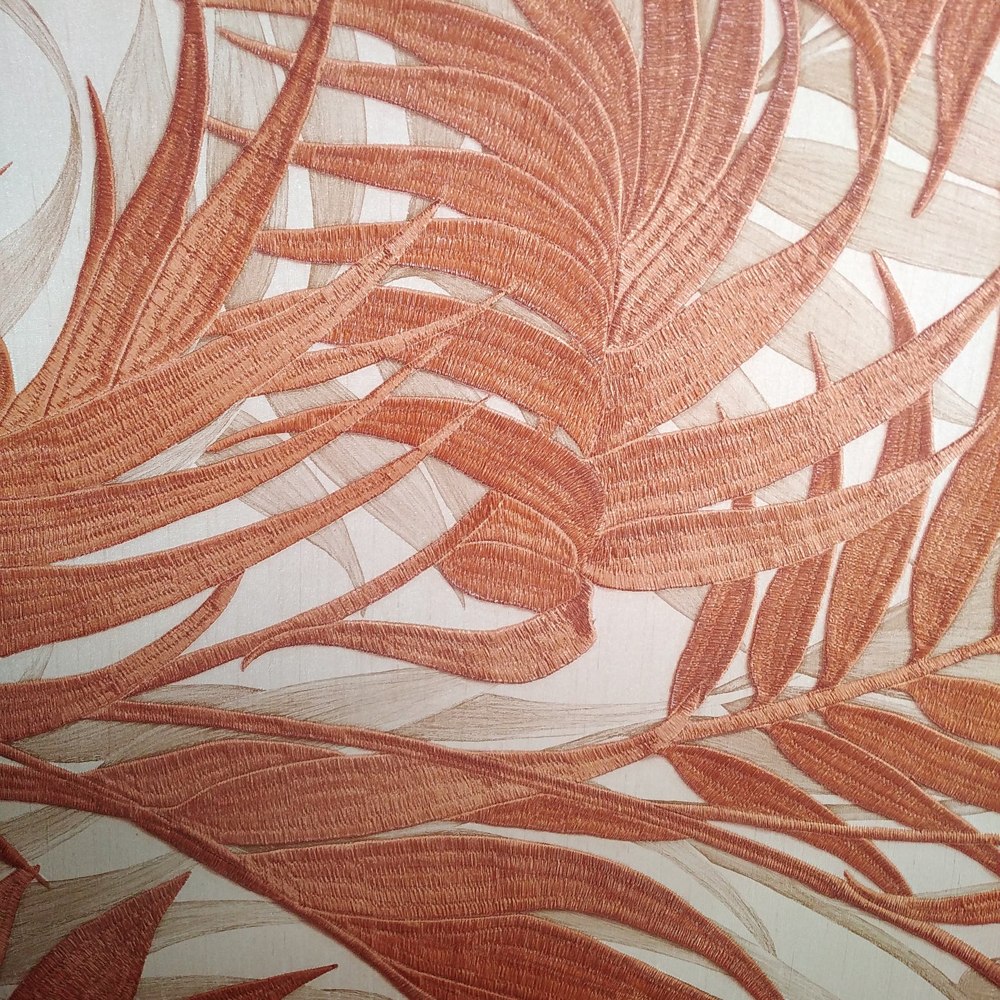 Tropical Palm Orange Wallpaper