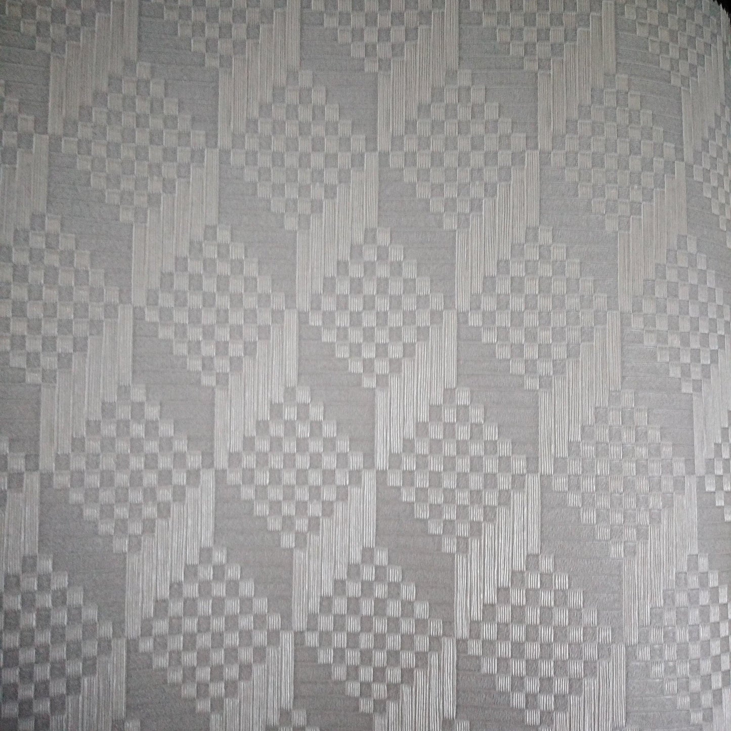 Grey Patchwork Wallpaper