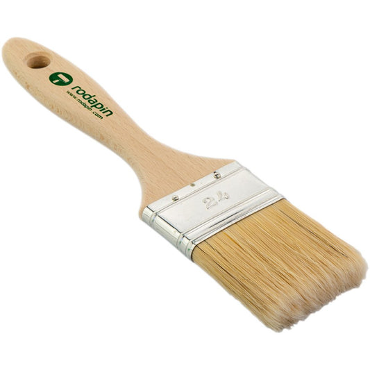 Double-sided brush with beech wood handle